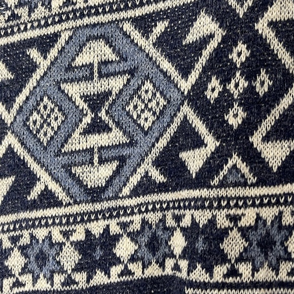 Vintage Chaps Cotton Cowl Neck Sweater - Aztec/Southwestern Print size 1X - Picture 6 of 10